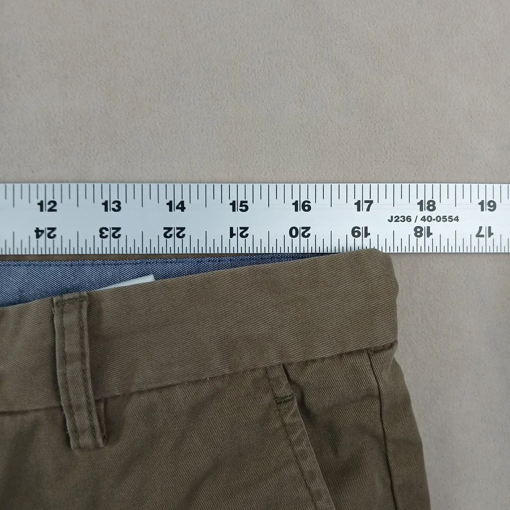 Banana Republic Boot Cut Chino 34x32 Mens Pants Brown FLAW